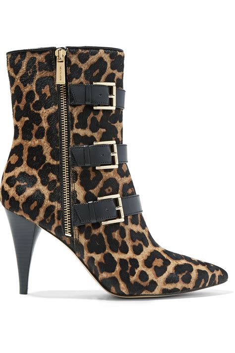 michael kors leopard boots